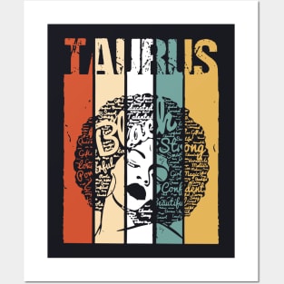 Taurus Girl Black Strong Beautiful Confident Beautiful Talented Girlfriend Wife Posters and Art